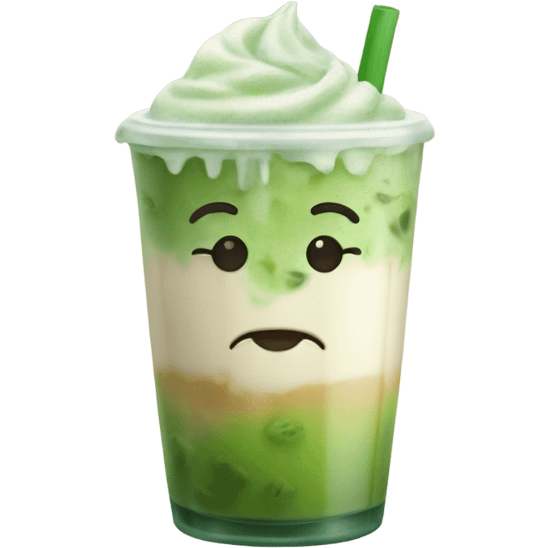 iced matcha latte emoji