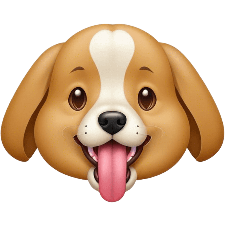 Dog with tongue out emoji