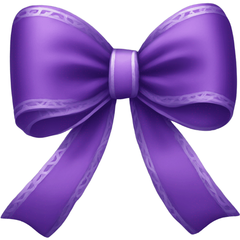 Purple Bow emoji