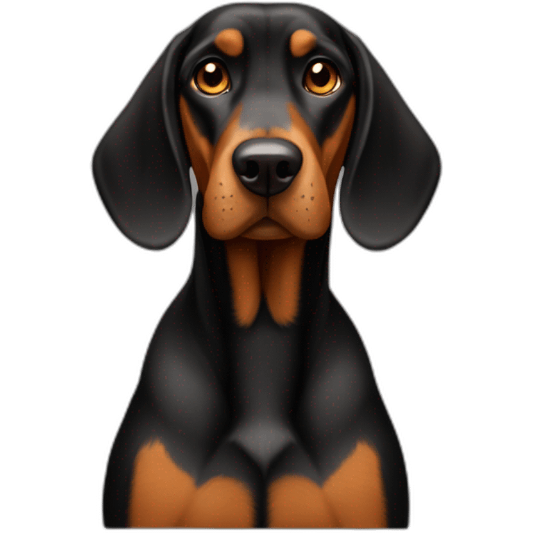 black-and-tan-coonhound emoji