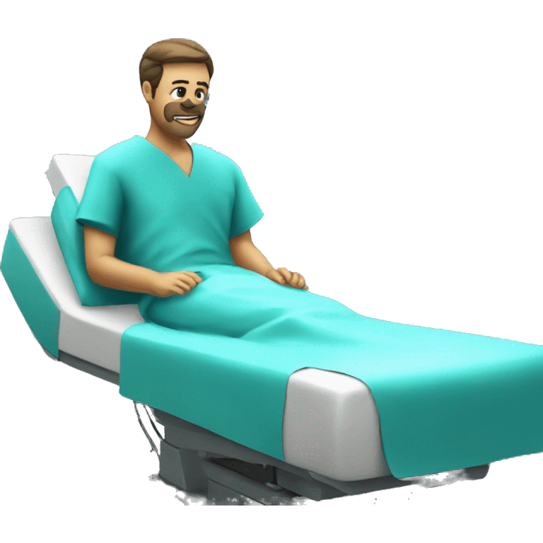 the patient is on the surgical table emoji