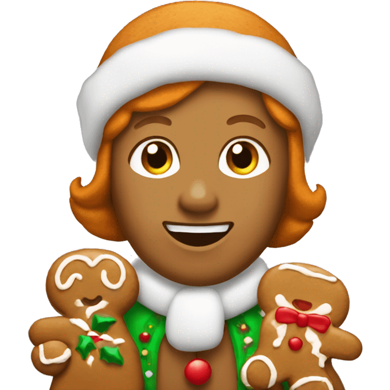 ginger bread christmas emoji