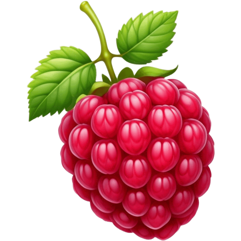 Happy raspberry emoji