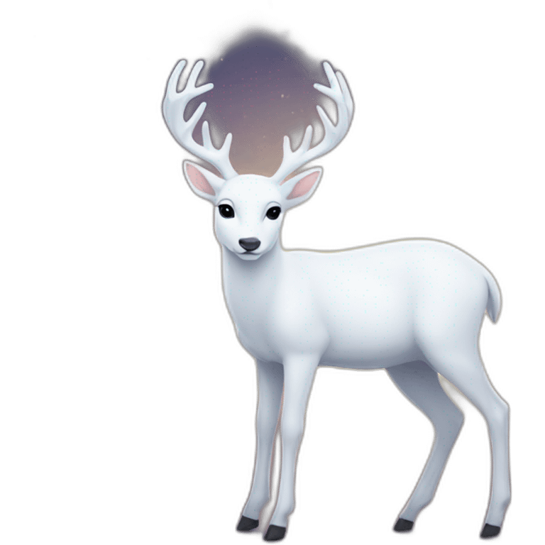 white deer in the starlight emoji