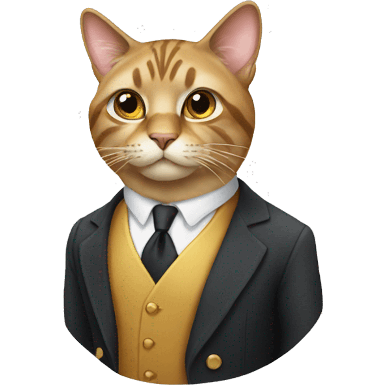 Rich cat emoji