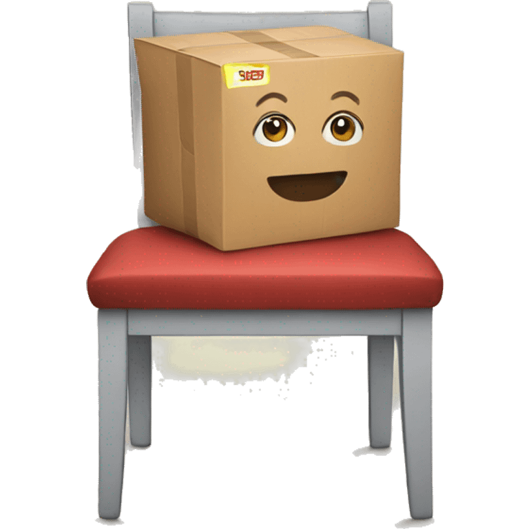 Package on a chair emoji