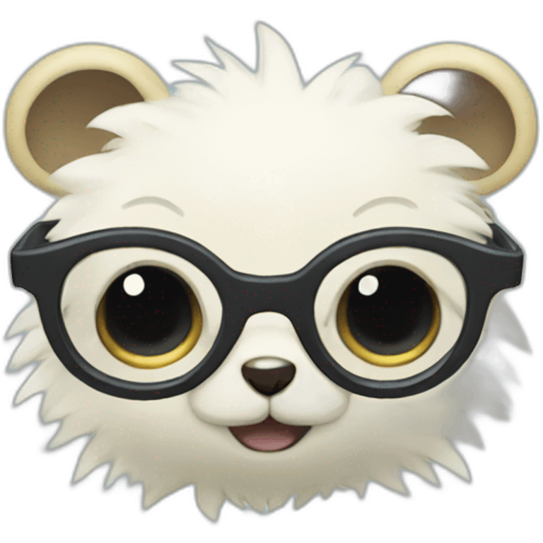 Cubchoo pokemon with round glasses emoji