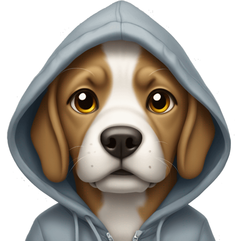 dog wear a hoodie  emoji