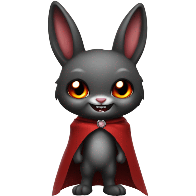 Rabbit as vampire emoji