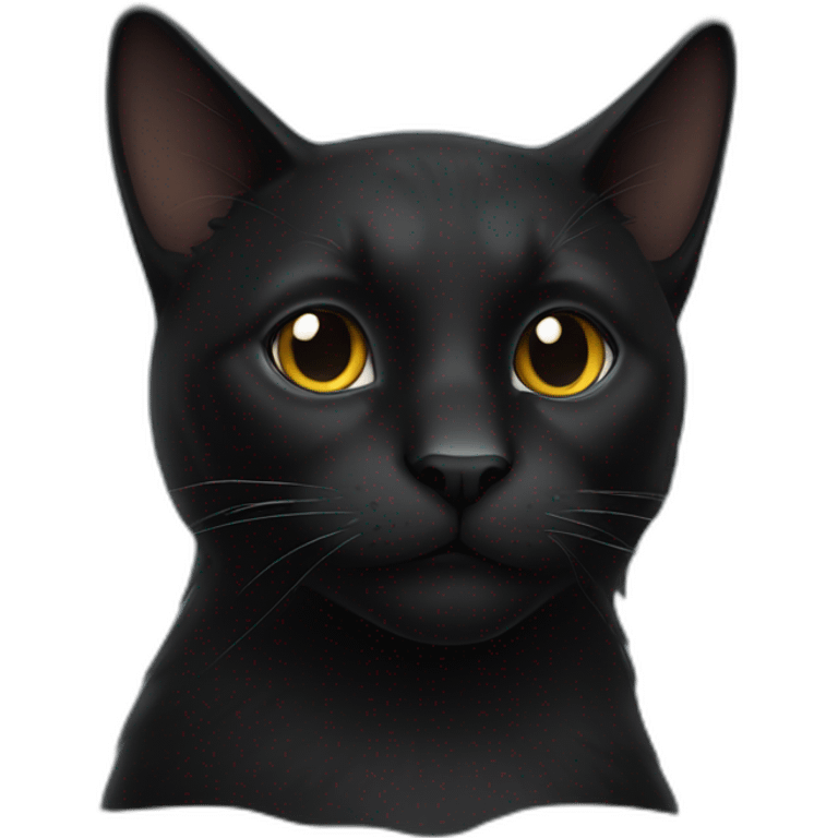 Big black cat emoji