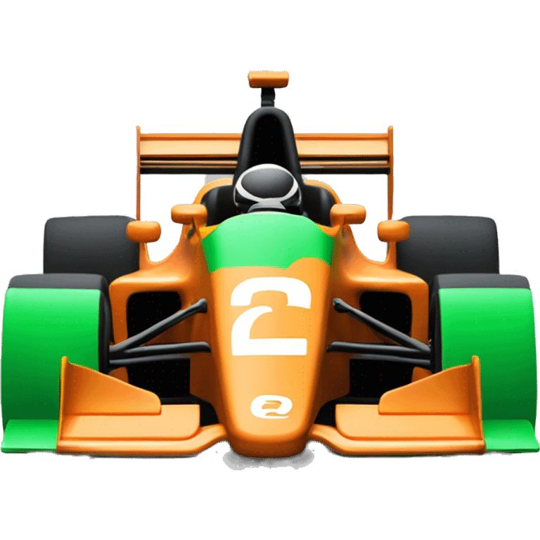 Formula race car with CashApp colors. No words/labels. Put a $ symbol on it. emoji