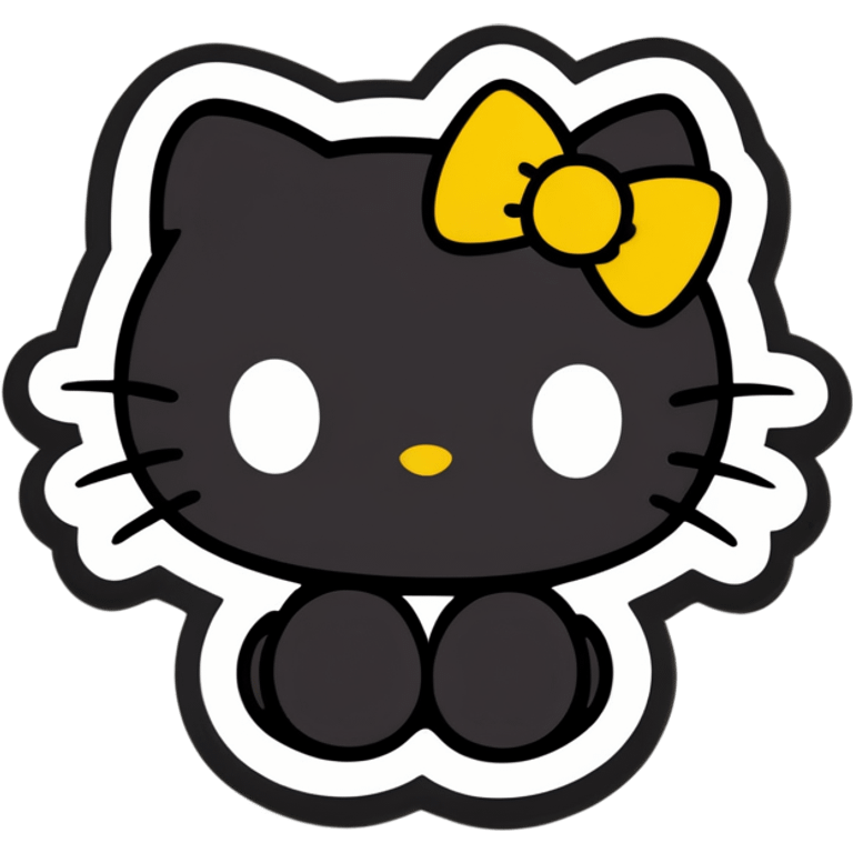 black hello kitty  emoji