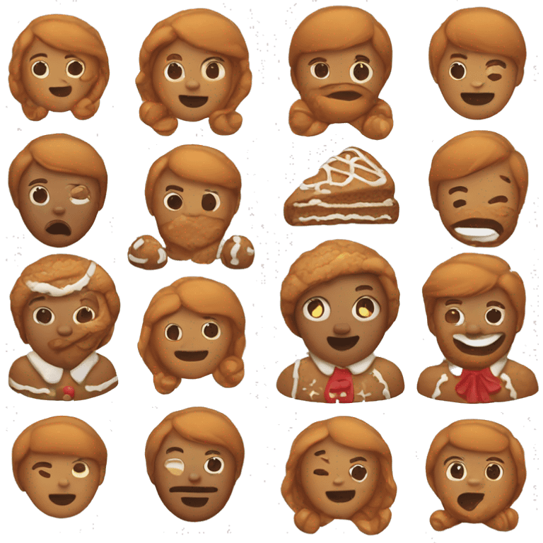 ginger bread christmas emoji