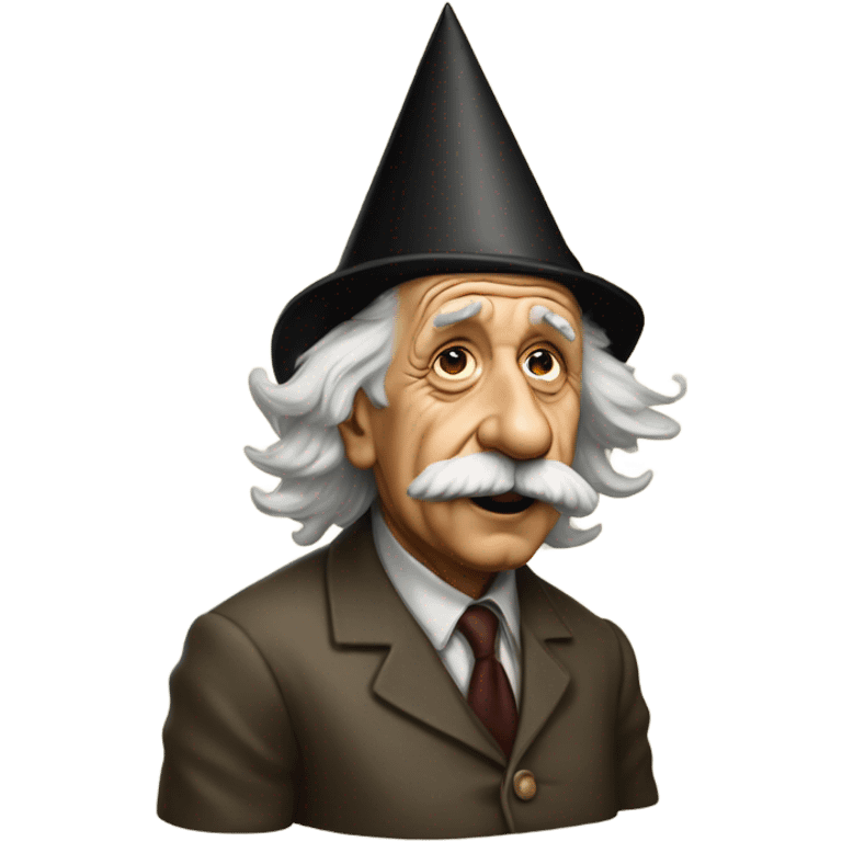 Einstein in a dunce cap emoji