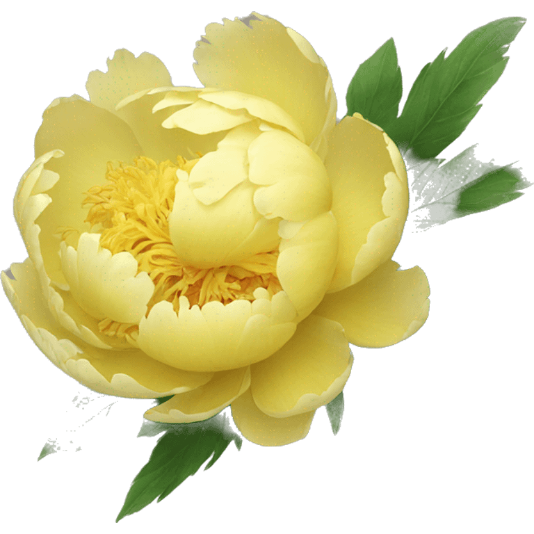 yellow Peony emoji