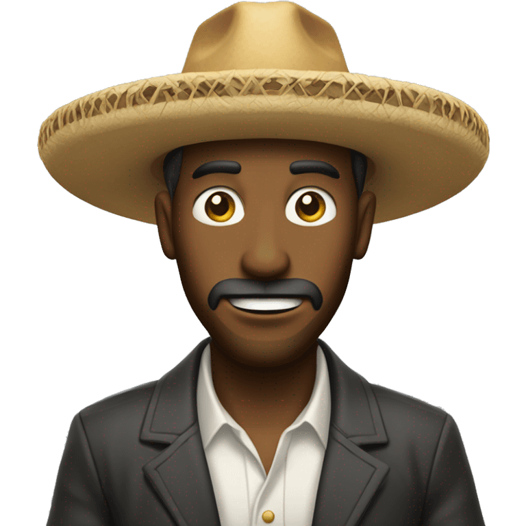 Chango con un monoculo y un sombrero elegante  emoji