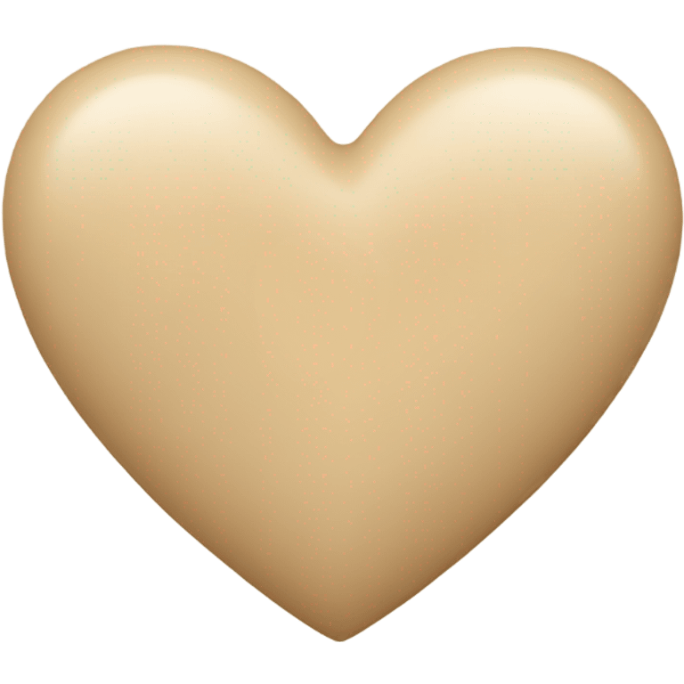 beige heart emoji