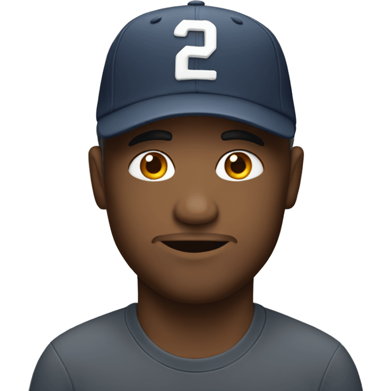 man with ball cap emoji