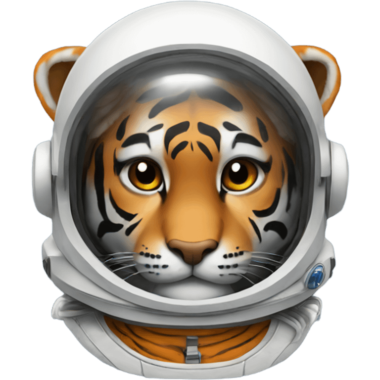 tiger using an astronaut hat emoji