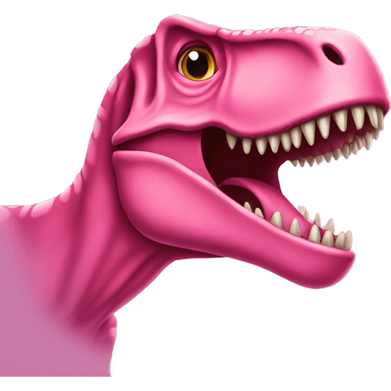 pink t. rex emoji