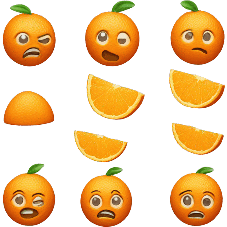 3D Orange  emoji