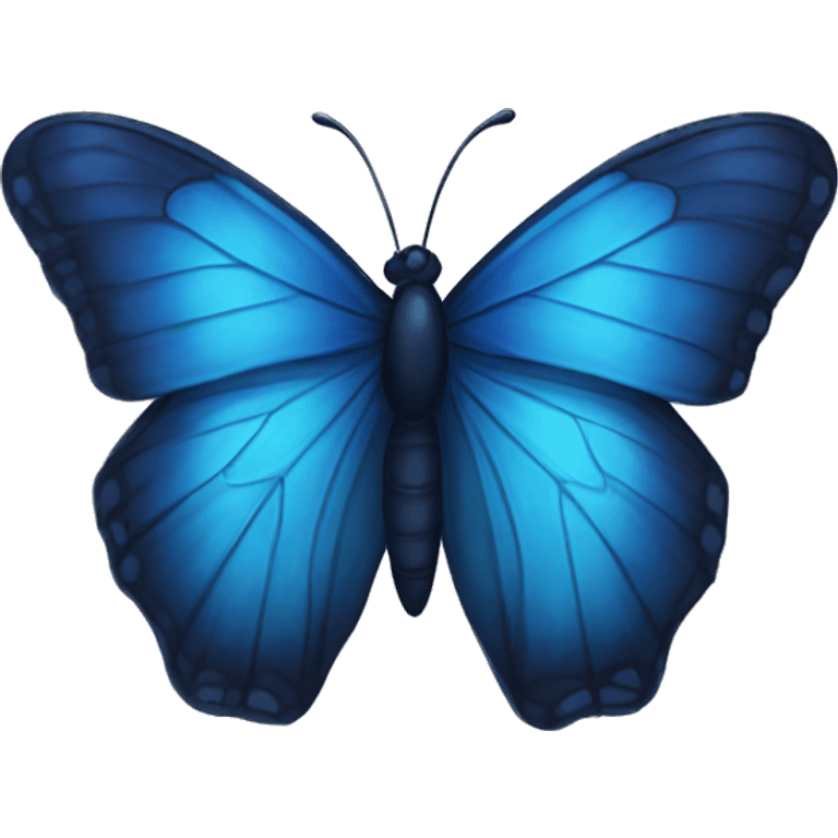 dark blue butterfly emoji