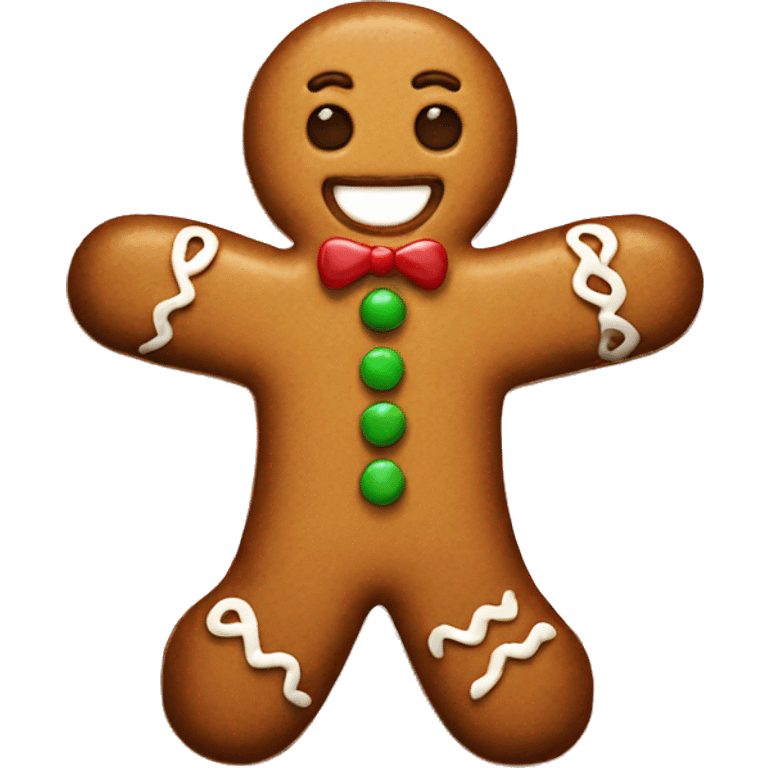 Gingerbread man emoji