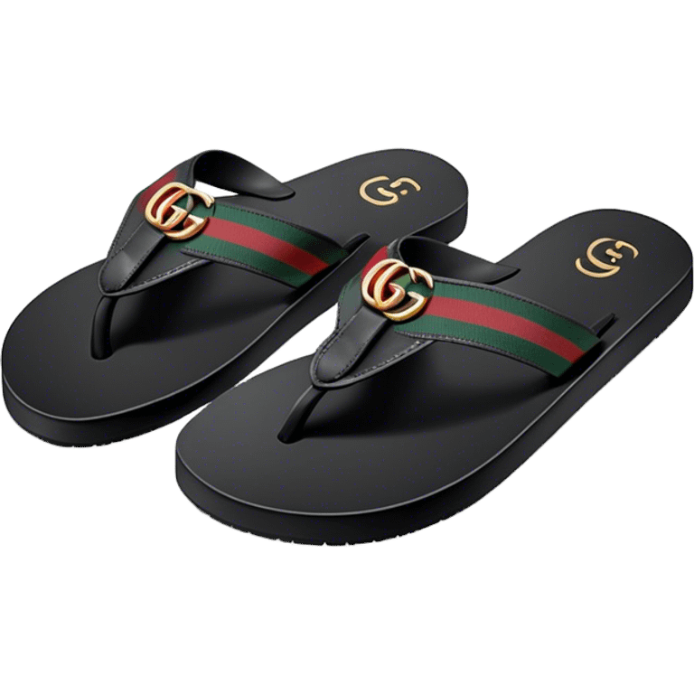 Gucci flip flops emoji