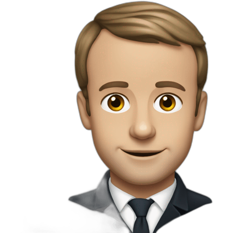 Emmanuel Macron jeune emoji