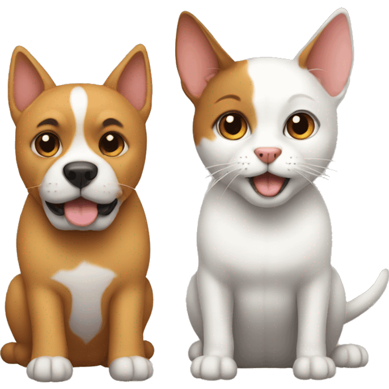 Dog vs cat emoji