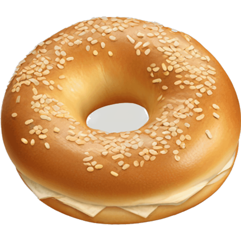 Sesame bagel  emoji