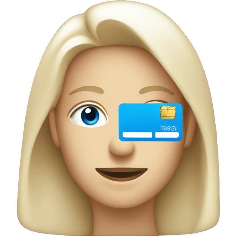 make a credit card colour blue emoji