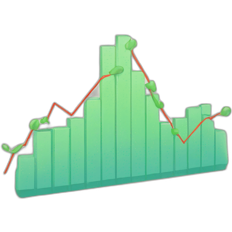 chart with downging going trend emoji