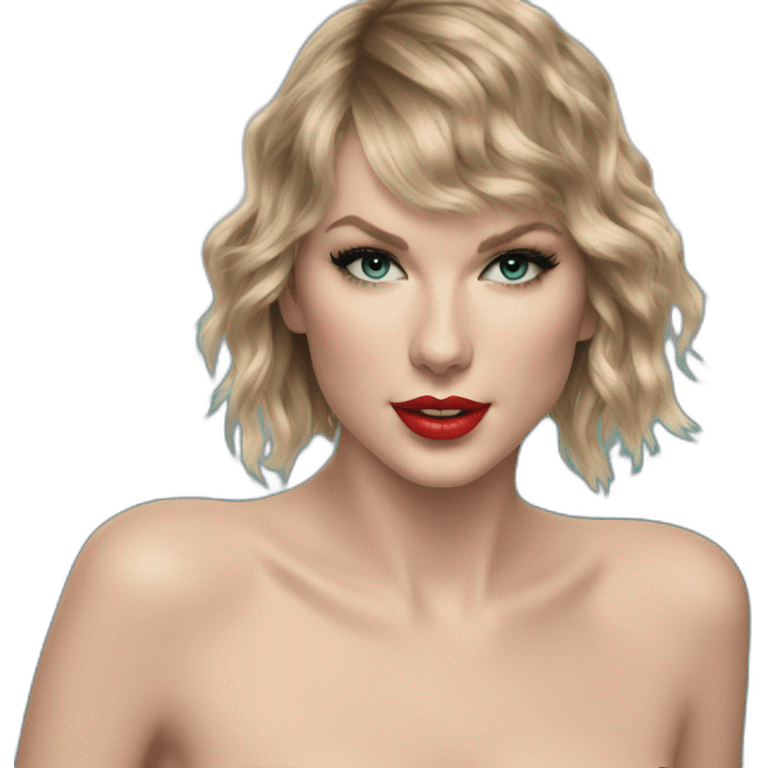 Taylor swift with a swim emoji