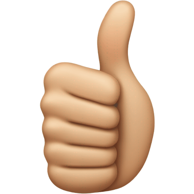 Half thumbs up  emoji