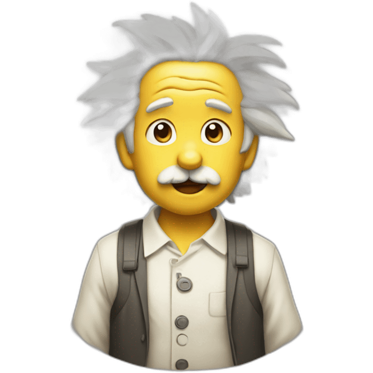 Einstein like Pikachu emoji