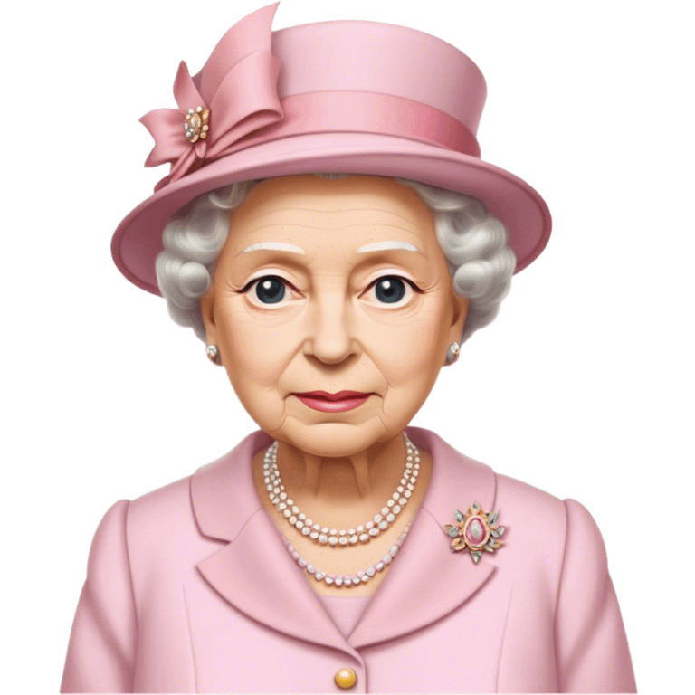 
Queen Elizabeth in pastel clothes emoji