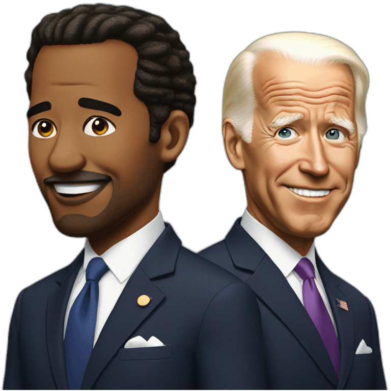 mixture of donald trumph and joe biden emoji