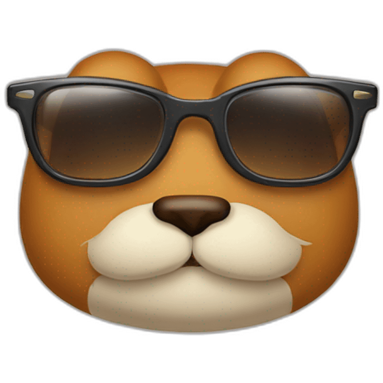 Un roux avec des lunettes emoji