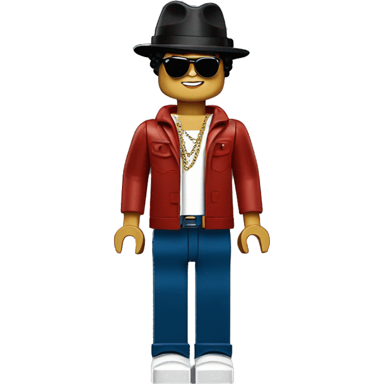 BRUNO MARS lego full body emoji