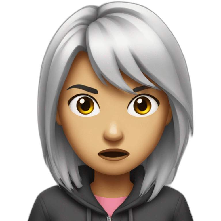 Angry girl emoji