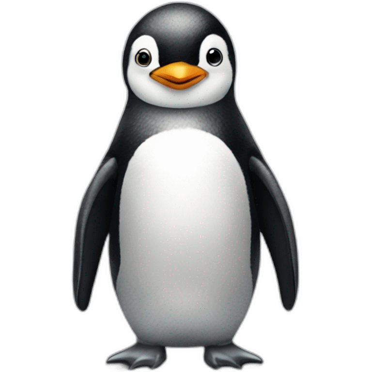 penguin with horns standing on its four legs emoji