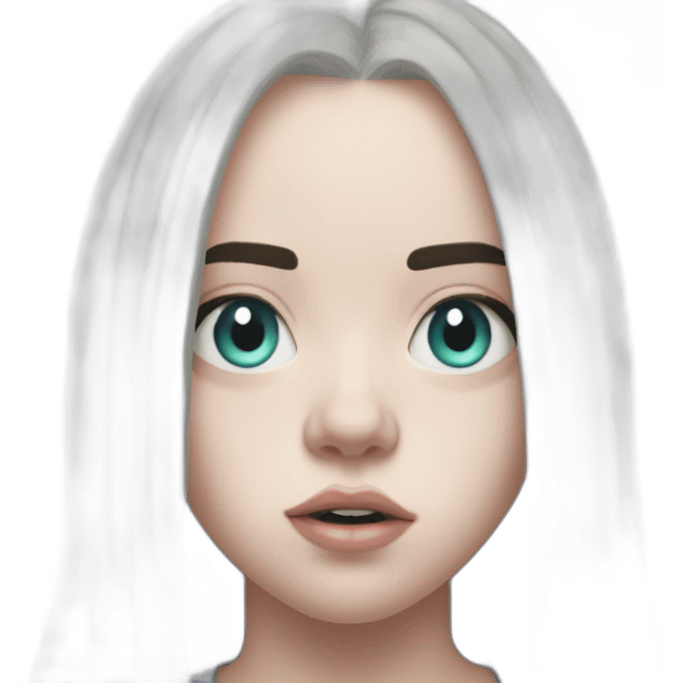 Billie eilish chanteuse 2017 yeux bleu emoji