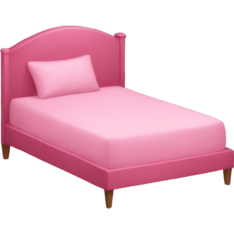 A pink bed  emoji