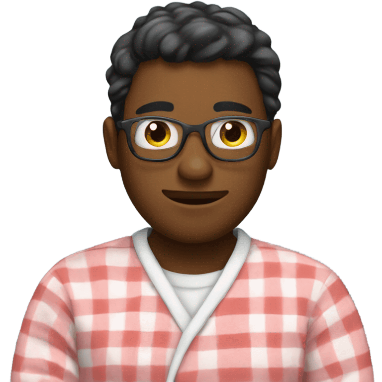 Working from home in pjs emoji