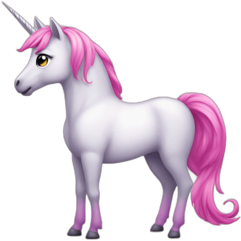 Unicornio rosa emoji