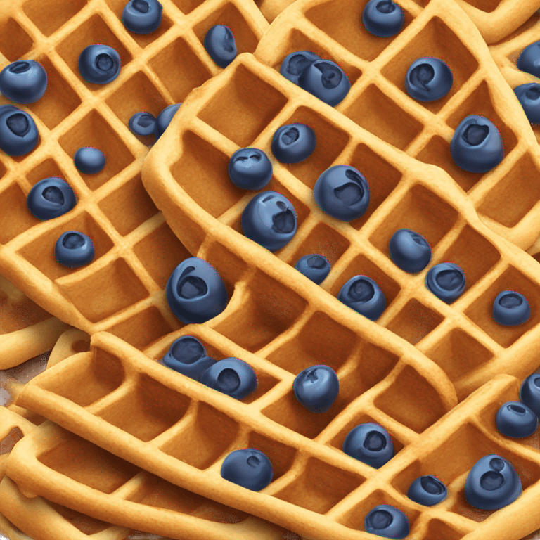  berries waffles  emoji