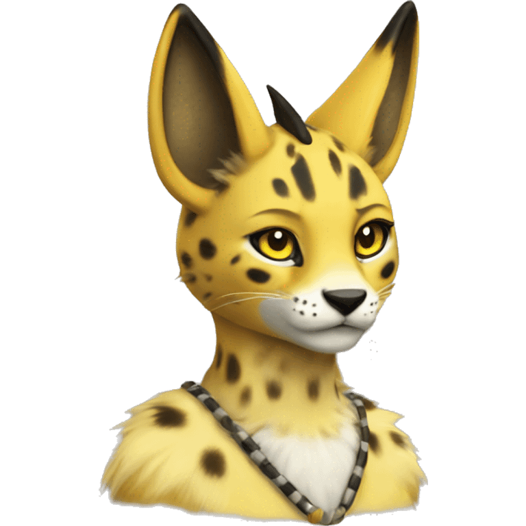 Anthro Renamon-Vernid-Serval-Lombax emoji