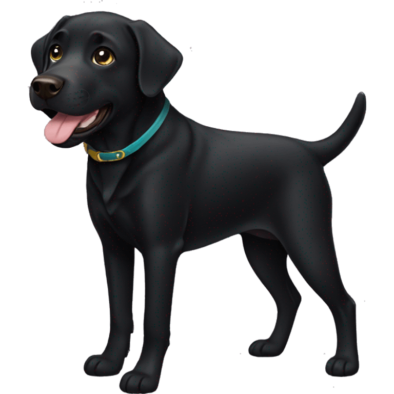 black labrador  emoji