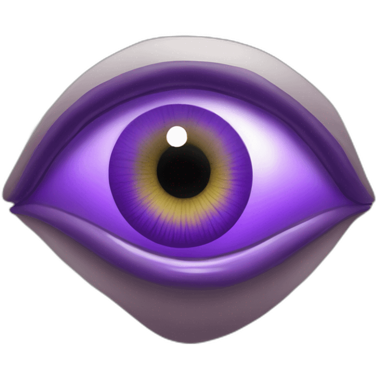 majestic godly violet iris eyeball serious intense symmetrical knowledgable emoji